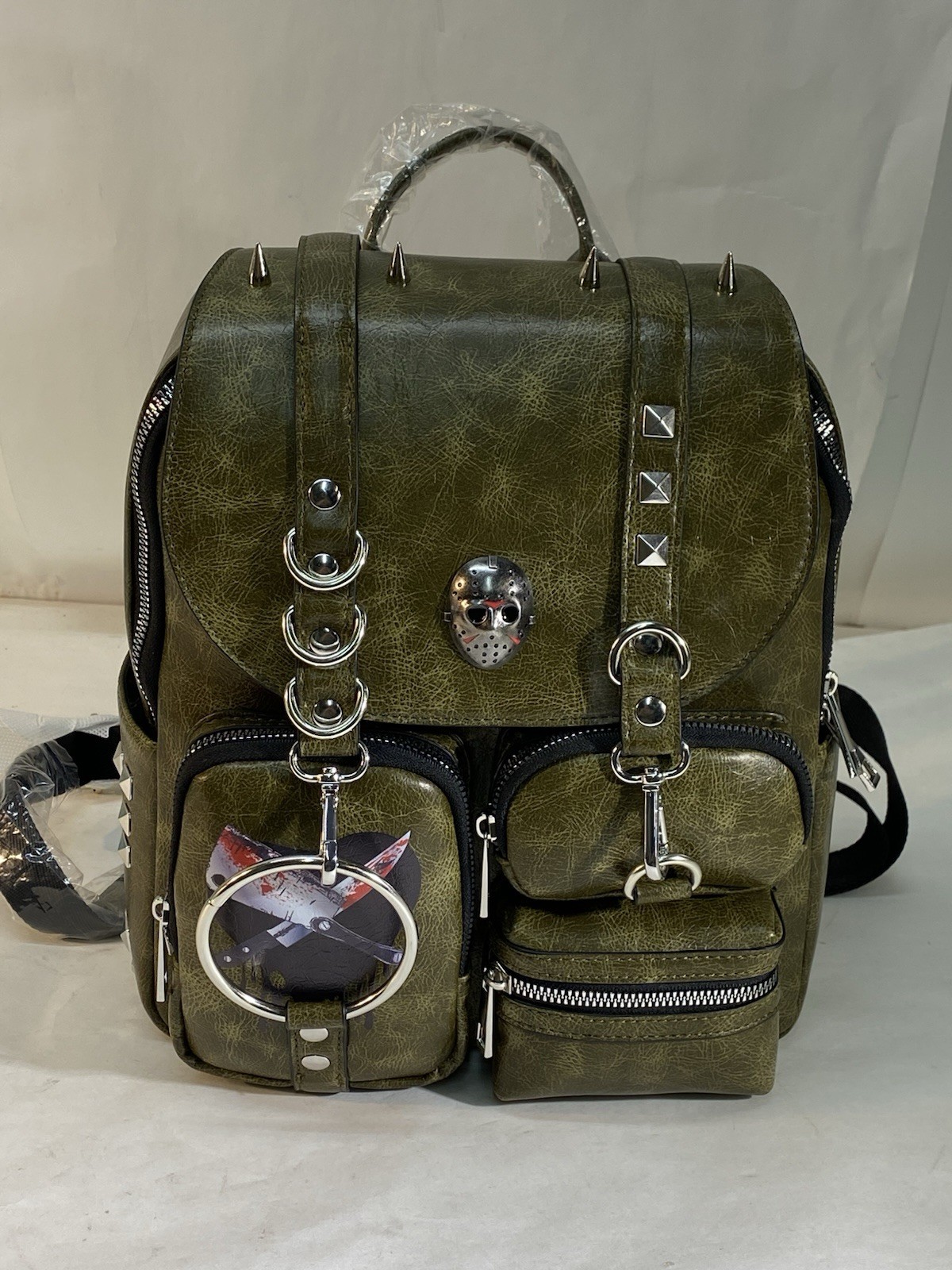Friday the 13th Backback by Bioworld Studded Dark Green -NEW-
