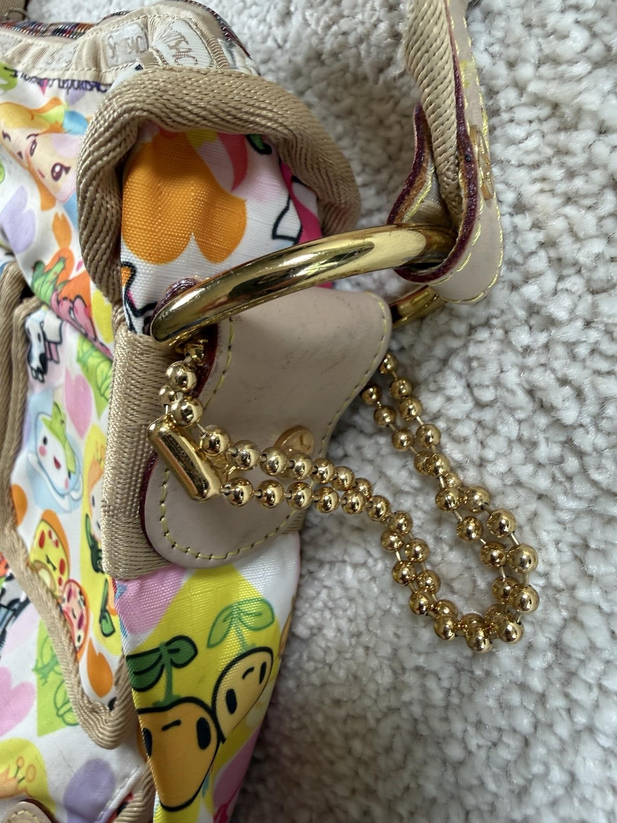 Le SportSac Crossbody Bag Womens Medium Multicolor Tokidoki Character Print