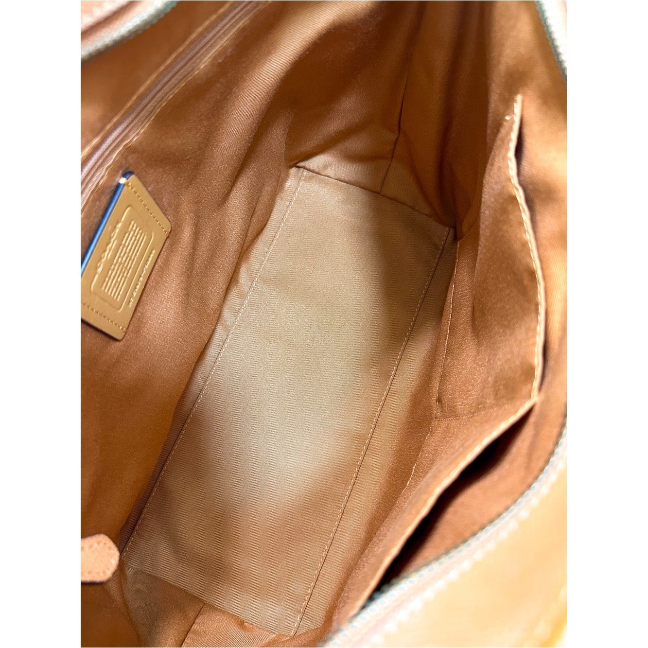 Coach City Zip Tote Large Bag Deep Caramel Tan Crossgrain Leather