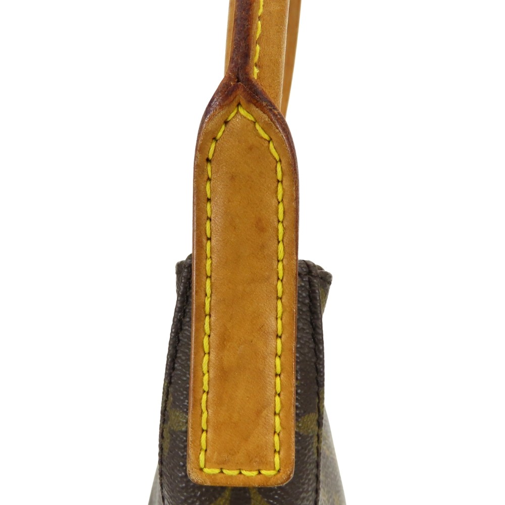 USED LOUIS VUITTON Shoulder Bag Looping GM M51145 Monogram/Nume leather Brow…