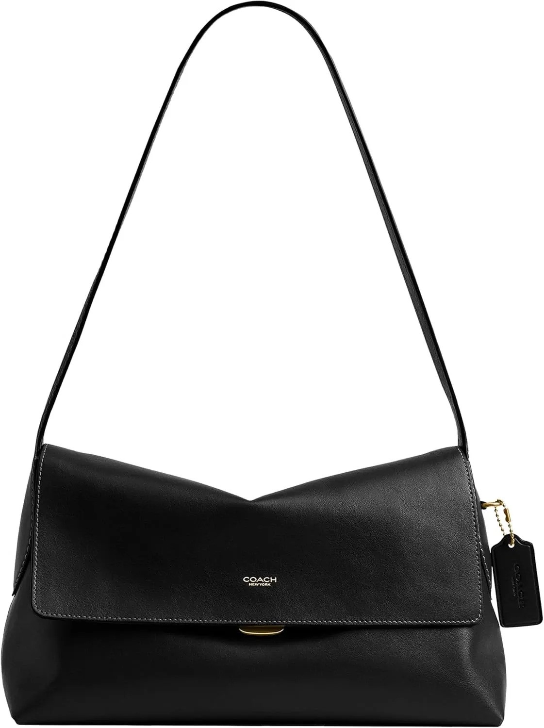 COACH Chelsea Shoulder Bag 30 Leather Crossbody Handbag CDS58 Black outlet New