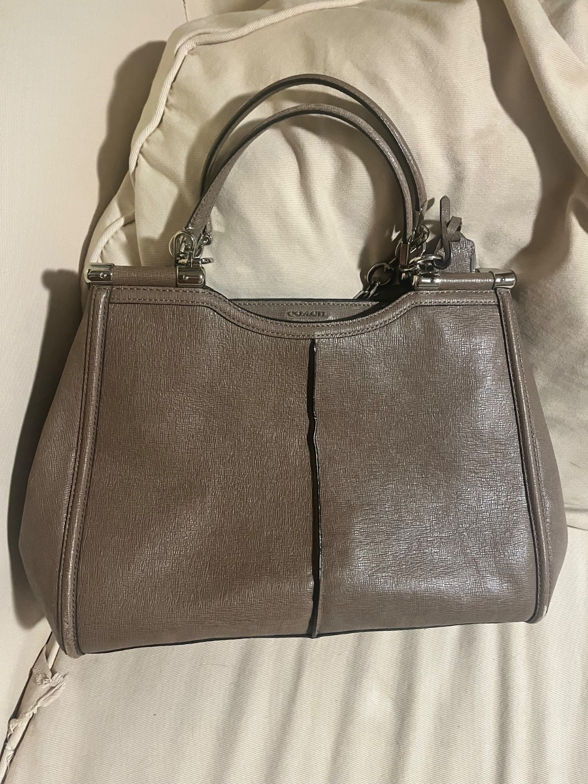Coach Madison Caroline Leather Large Satchel Shoulder Bag