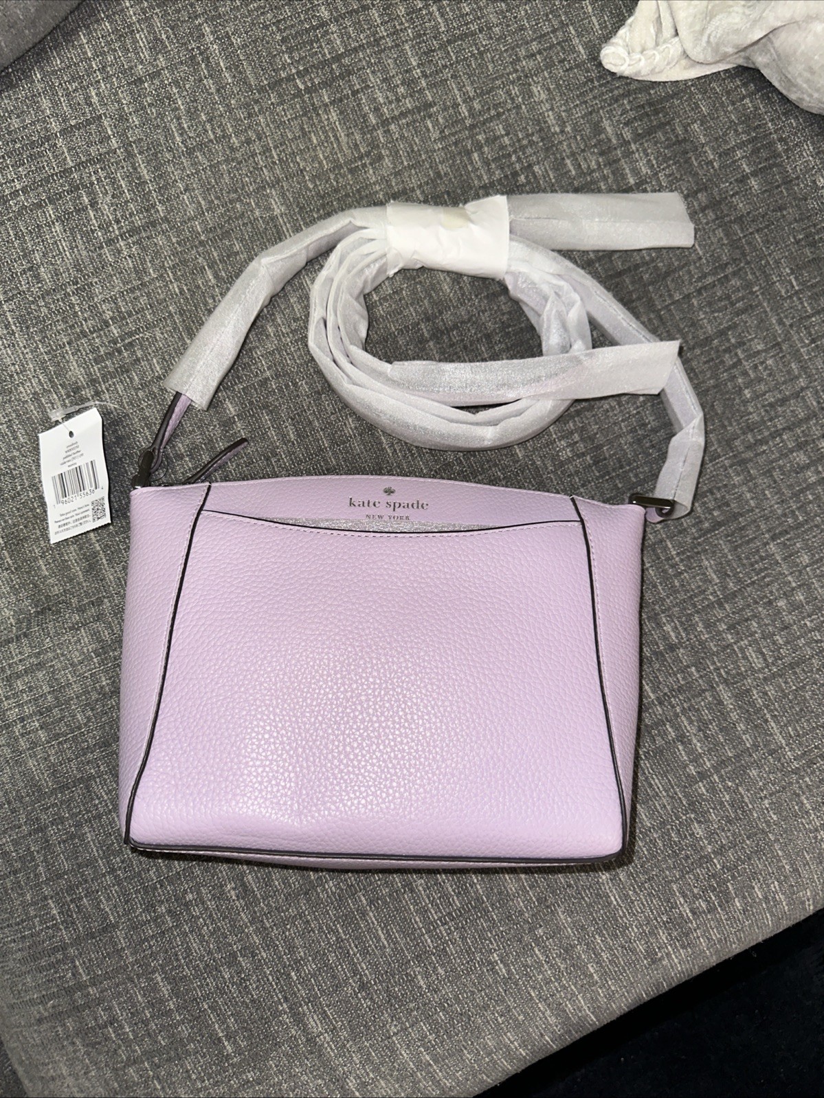 Kate Spade Monica Crossbody Pebbled Leather Violet Mist WKRU0258 New With Tag