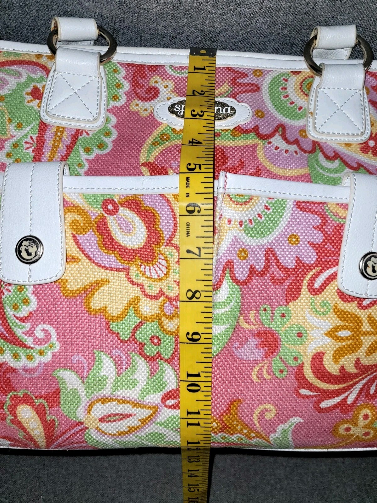 Spartina 449 Large Mystic Daufuskie Island Pink Tote Bag Purse