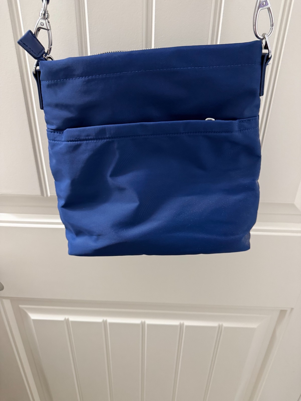 IHKWIP Luxe Dot Crossbody Bag Midnight Blue bag w RFID 11x4x10 w strap 28-56 in.