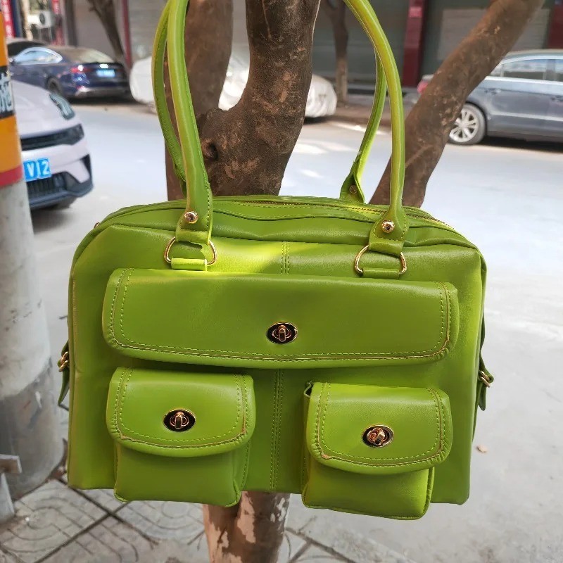 High Quality Casual Multiple Pockets Handheld Handbag 2026 New Women Shoulder