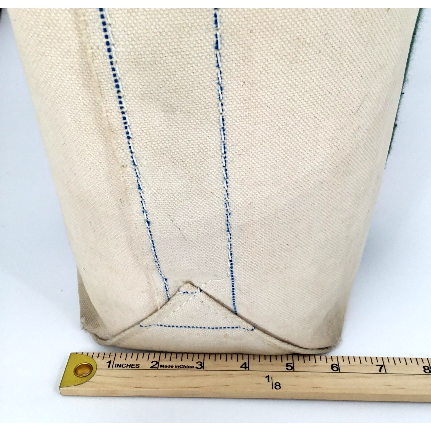 Vintage L.L.Bean Boat Tote Medium Leather Handles Made USA Freeport Maine 1970s