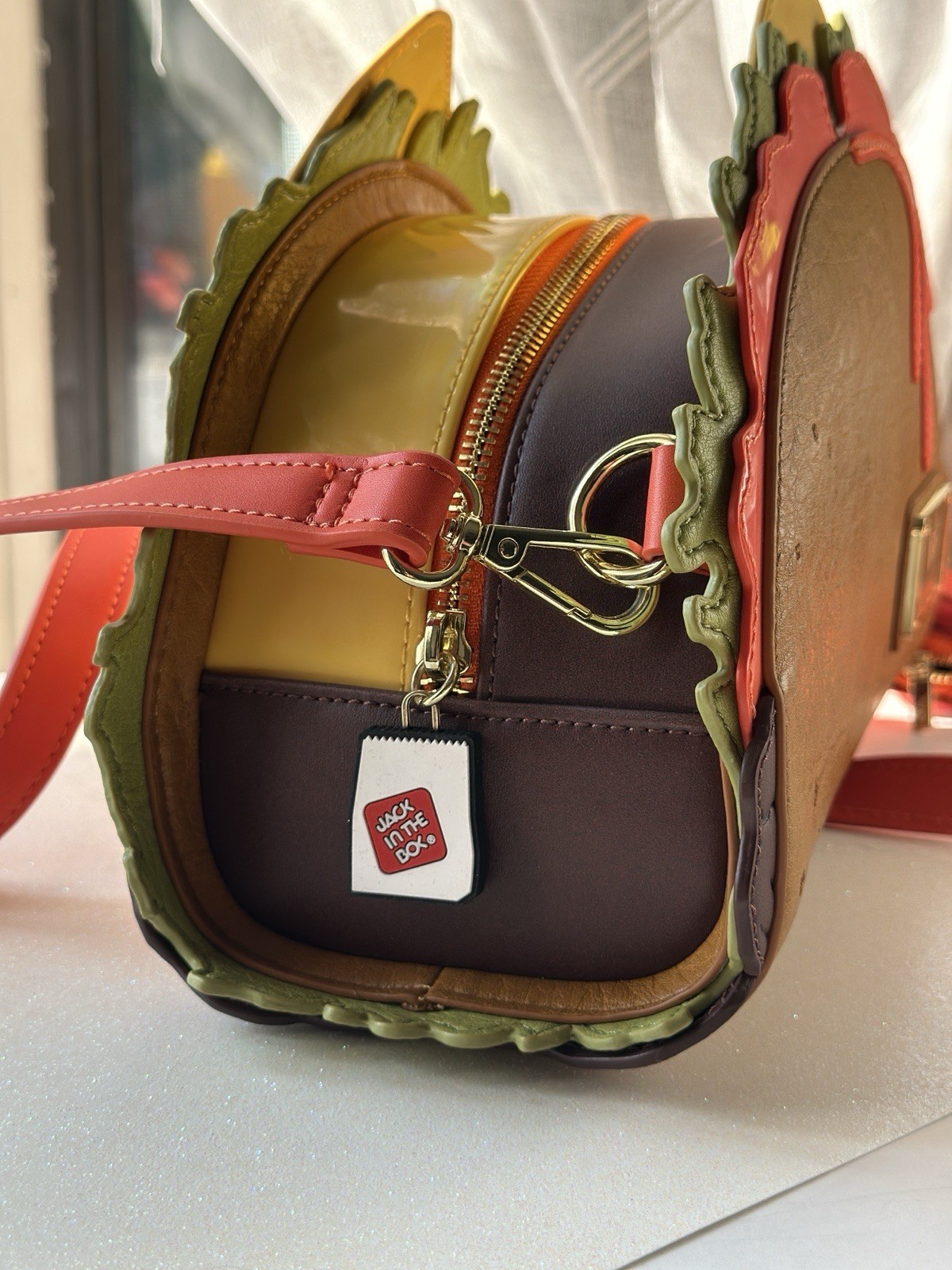 LOUNGEFLY Jack in the Box Taco cross body bag with coin purse. Brand New!