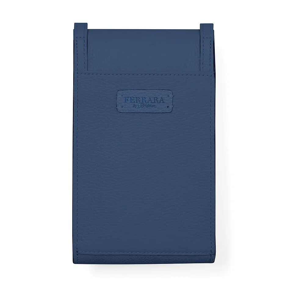 NWTag Brighton THE BOTANICAL Blue Floral Leather Phone Organizer MSRP $165