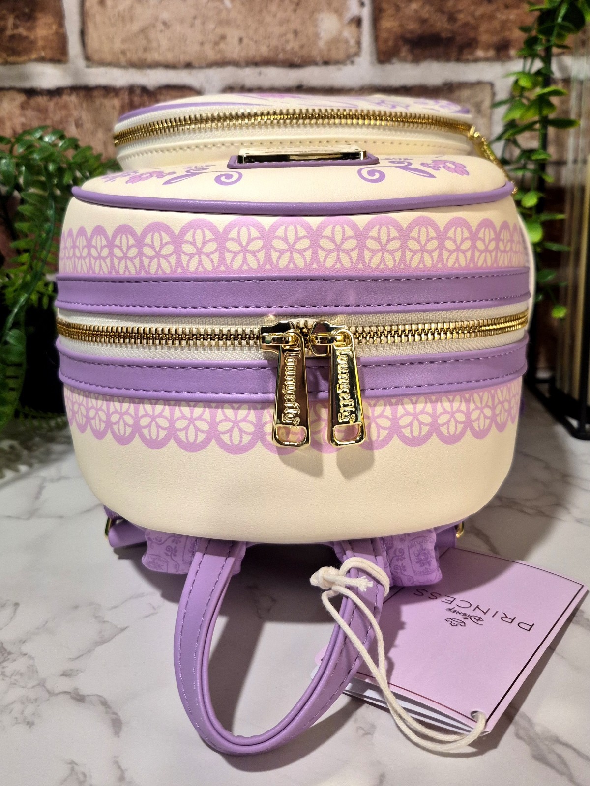 Loungefly Disney Tangled Rapunzel Sketched Mini Backpack And Wallet Set ☆NWT