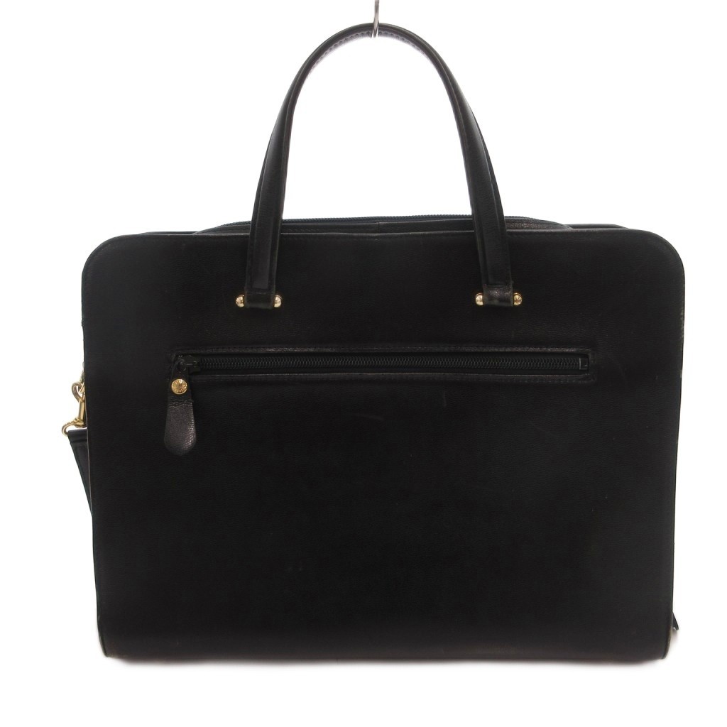 Aylesbury Ladies Black Leather 2Way Shoulder Handbag with Emblem AB Condition