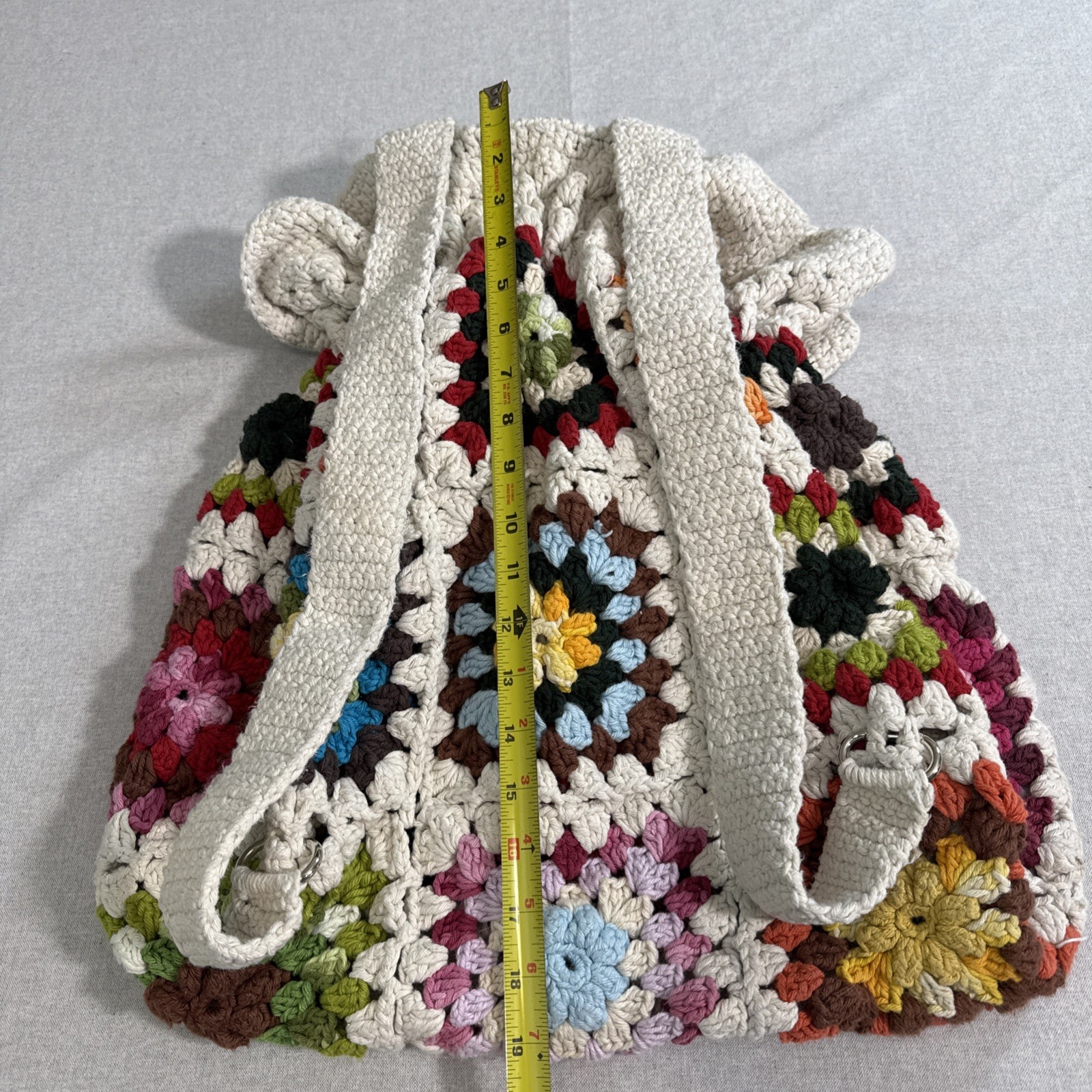 Crochet Granny Squares Backpack. Make Perfect Gift For Any Occasion.