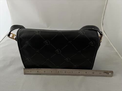 Roberto DA SESTO F. Calfskin Black Shoulder bag made in Italy Size: 10×6.5 in.