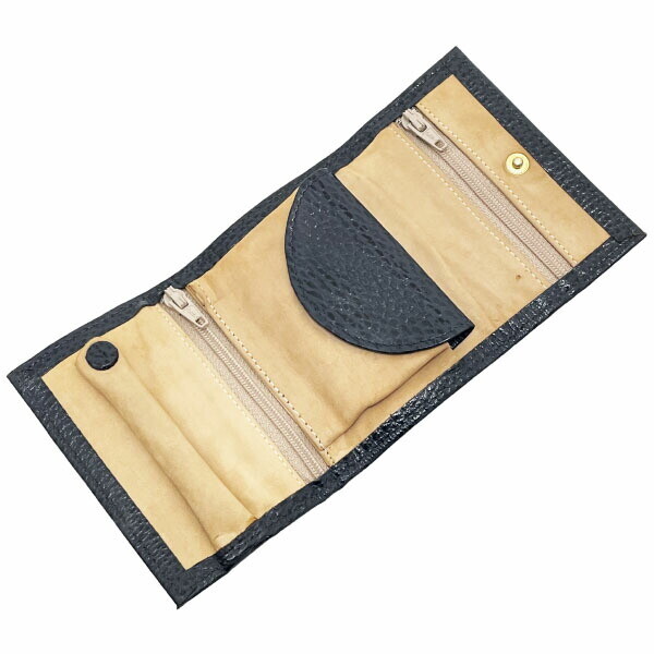 ■Authentic SMYTHSON accessory case leather dark navy dark blue SMYTHSON jewelry