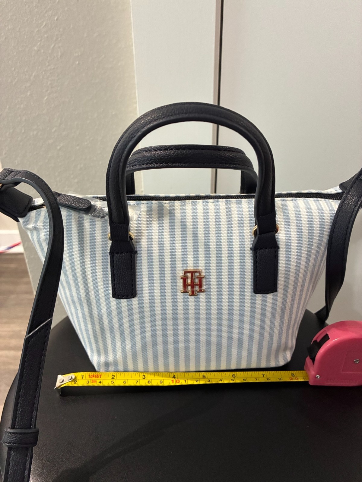 Tommy Hilfiger Handbag Crossbody White and Blue stripes – Small