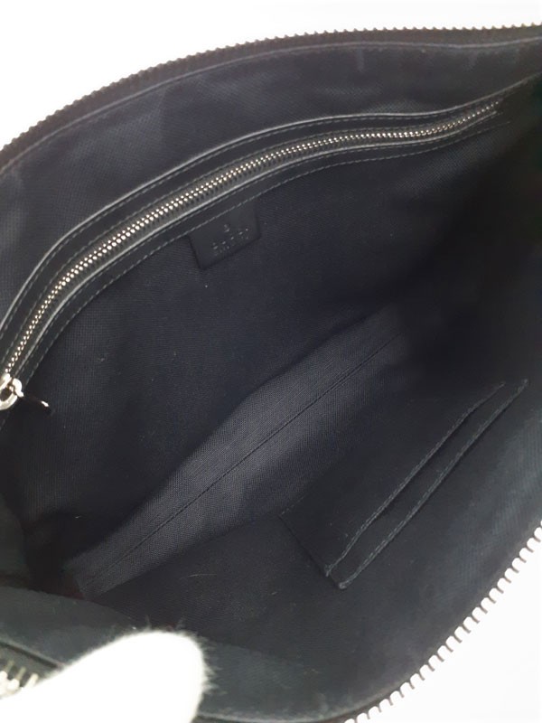 Gucci GG Supreme Canvas Messenger Bag 474139 Black Shoulder Bag Women’s #TB1064