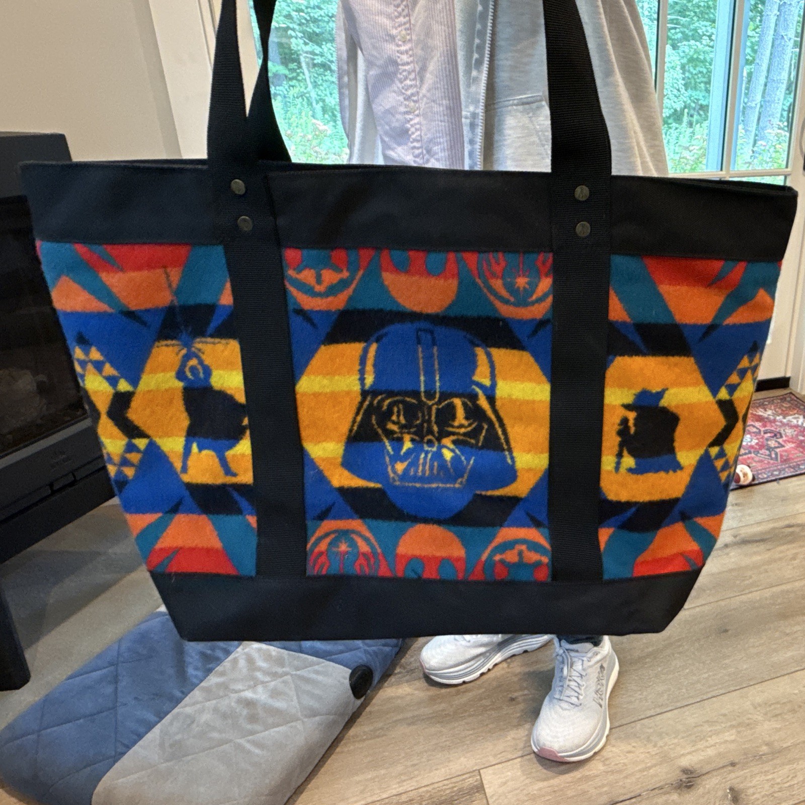 Pendleton Star Wars 40th Anniversary Vader Geo Tote Bag Zip Top Black/Multi