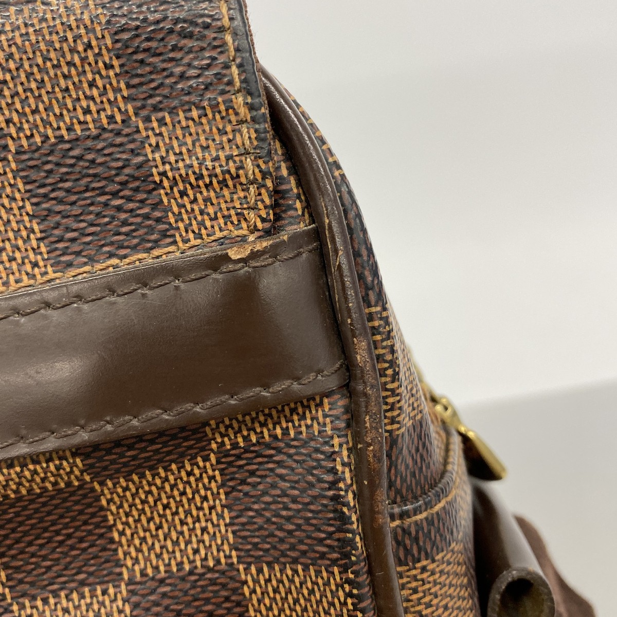 Auth [6ge5632] LOUIS VUITTON Shoulder Bag Damier Shelton MM N41149 Ebene [Pr…