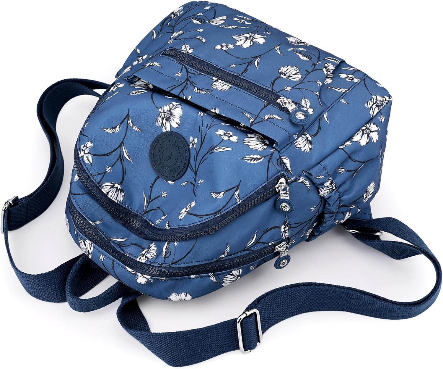 Mini Nylon Backpack Purse Women Small Travel Anti Theft Multi Pocket Bag