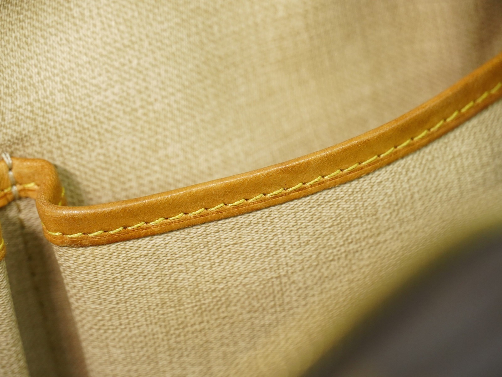 Louis Vuitton Trouville M42228 Monogram Canvas Handbag Brown Gold