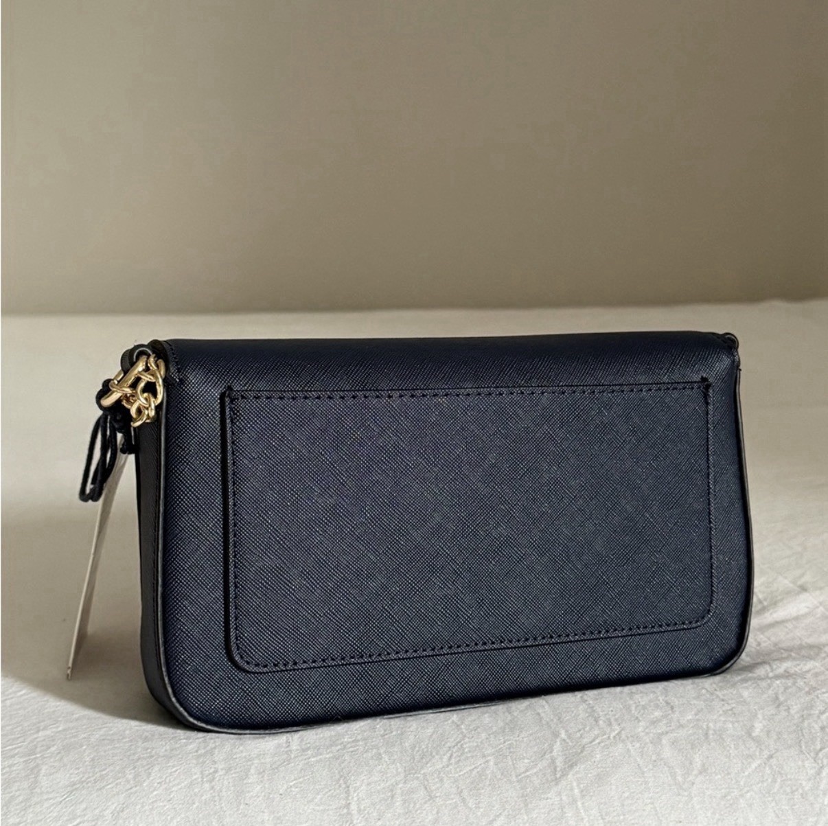 US Polo Assn. Navy Small Crossbody Bag with Gold Chain strap