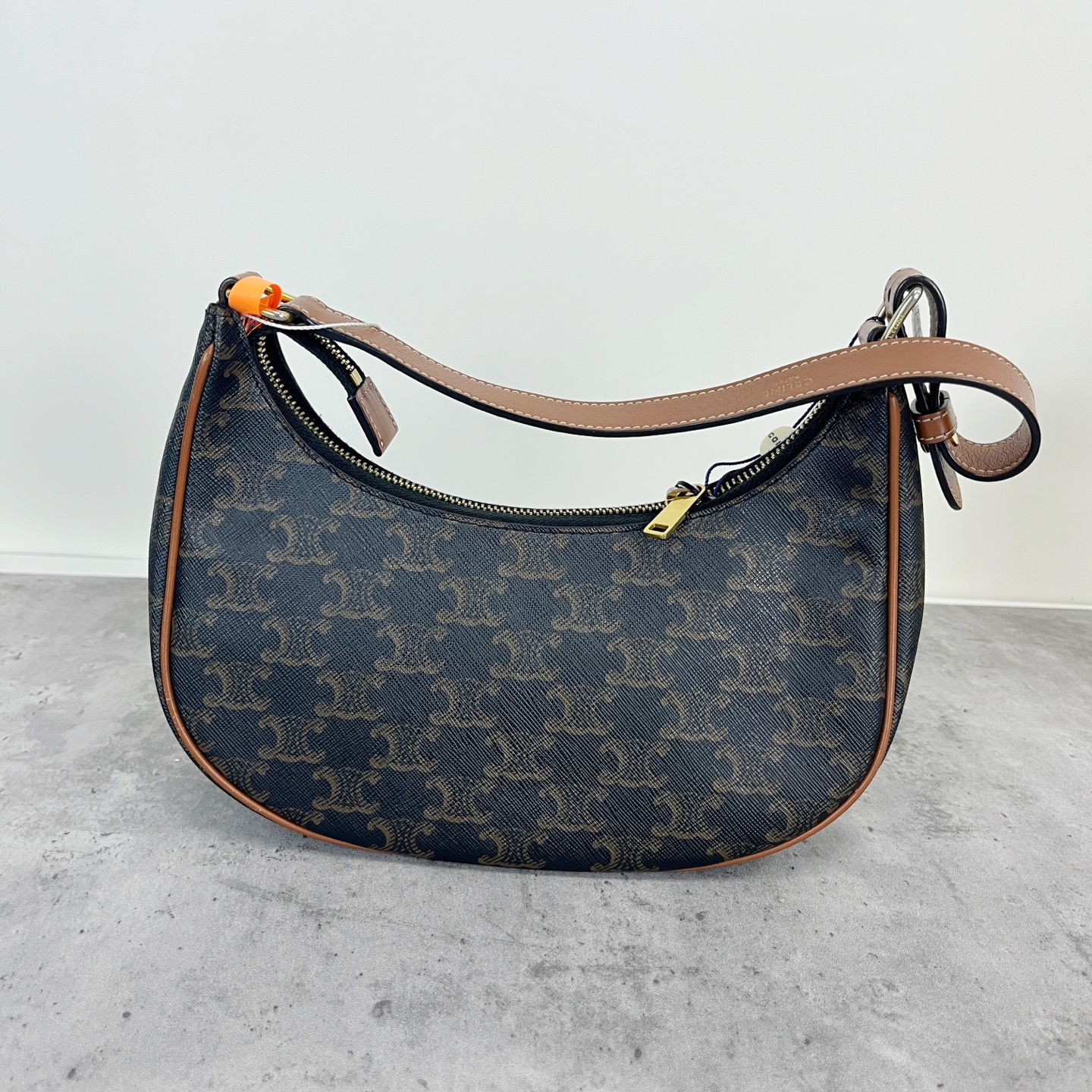 Authentic Celine Ava Triomphe Canvas Shoulder Bag Black Gold-Tone eBay AG