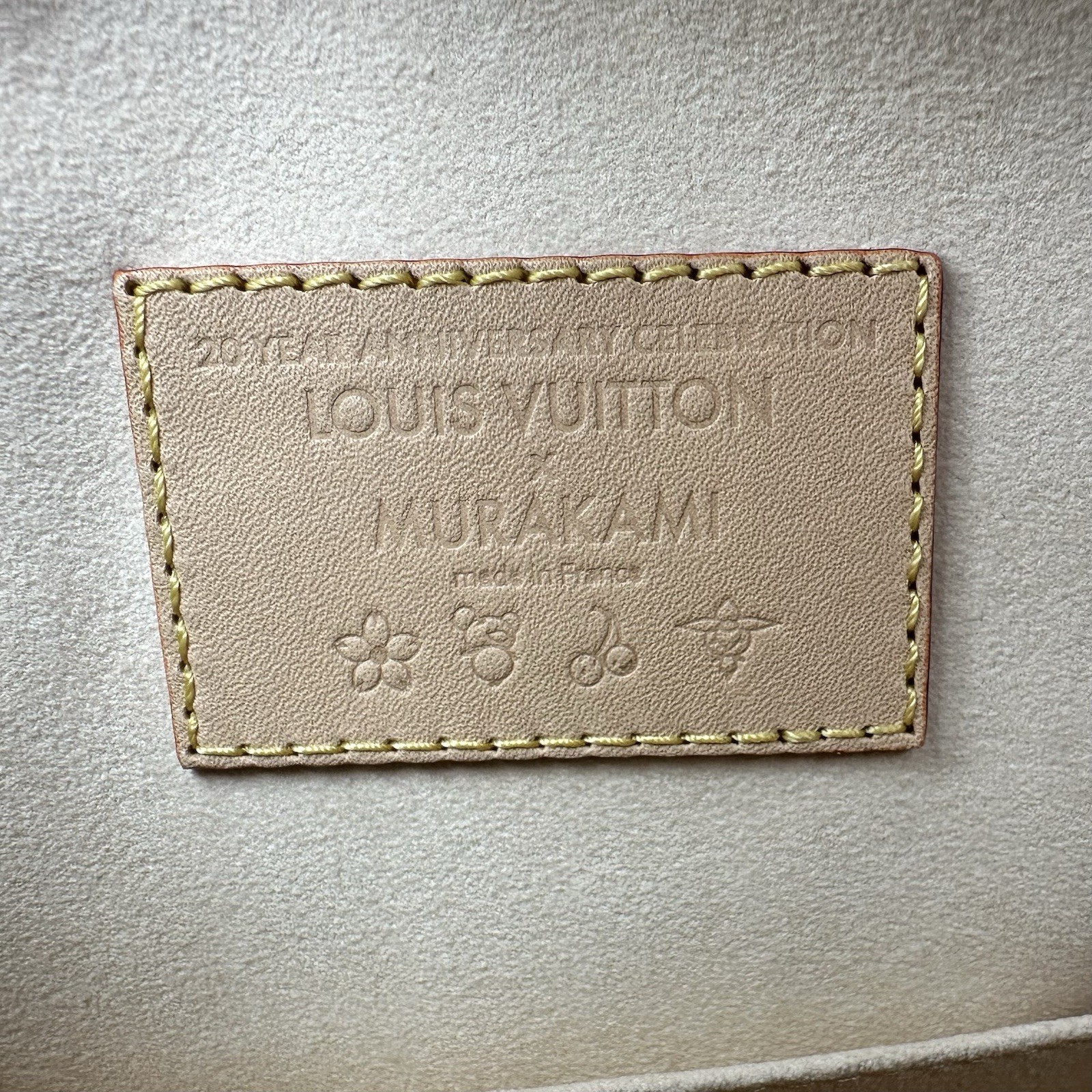 Louis Vuitton x Takashi Murakami Speedy Bandoulière 25 White Multicolor Full Set