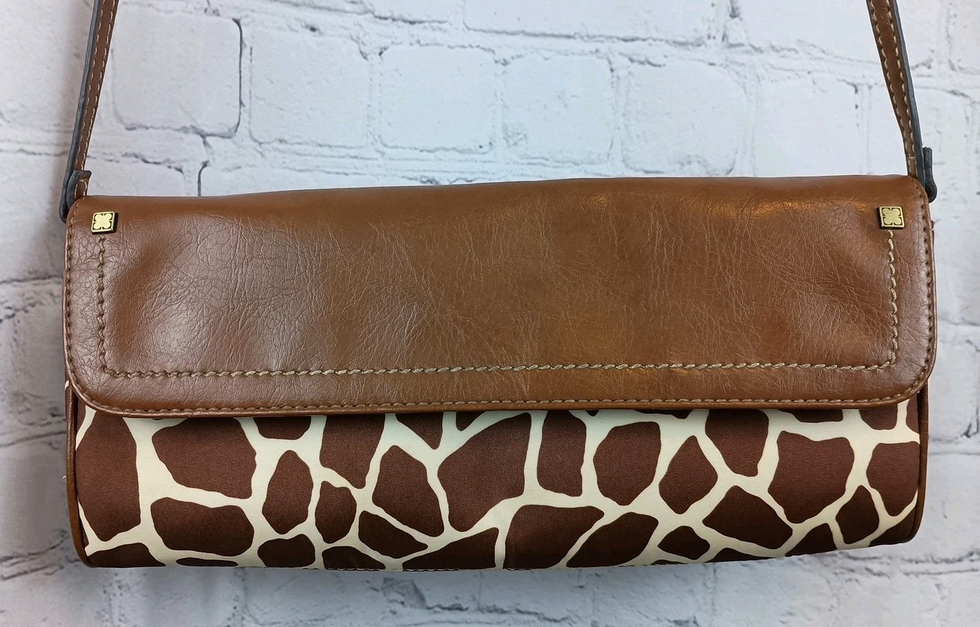 Vintage Liz Claiborne Giraffe Print Crossbody Purse