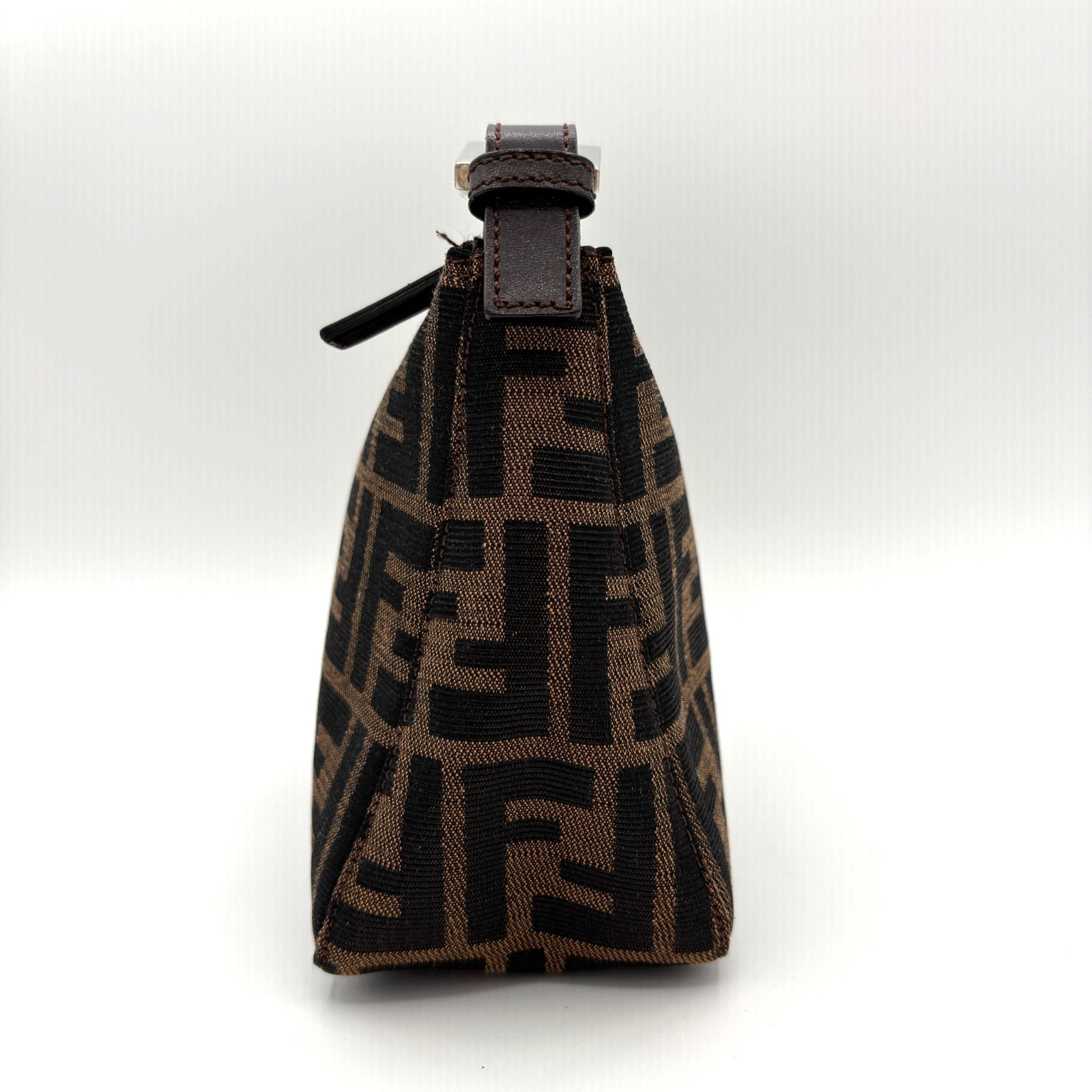 FENDI zucca Accessory Pouch bag Purse Authentic 0098
