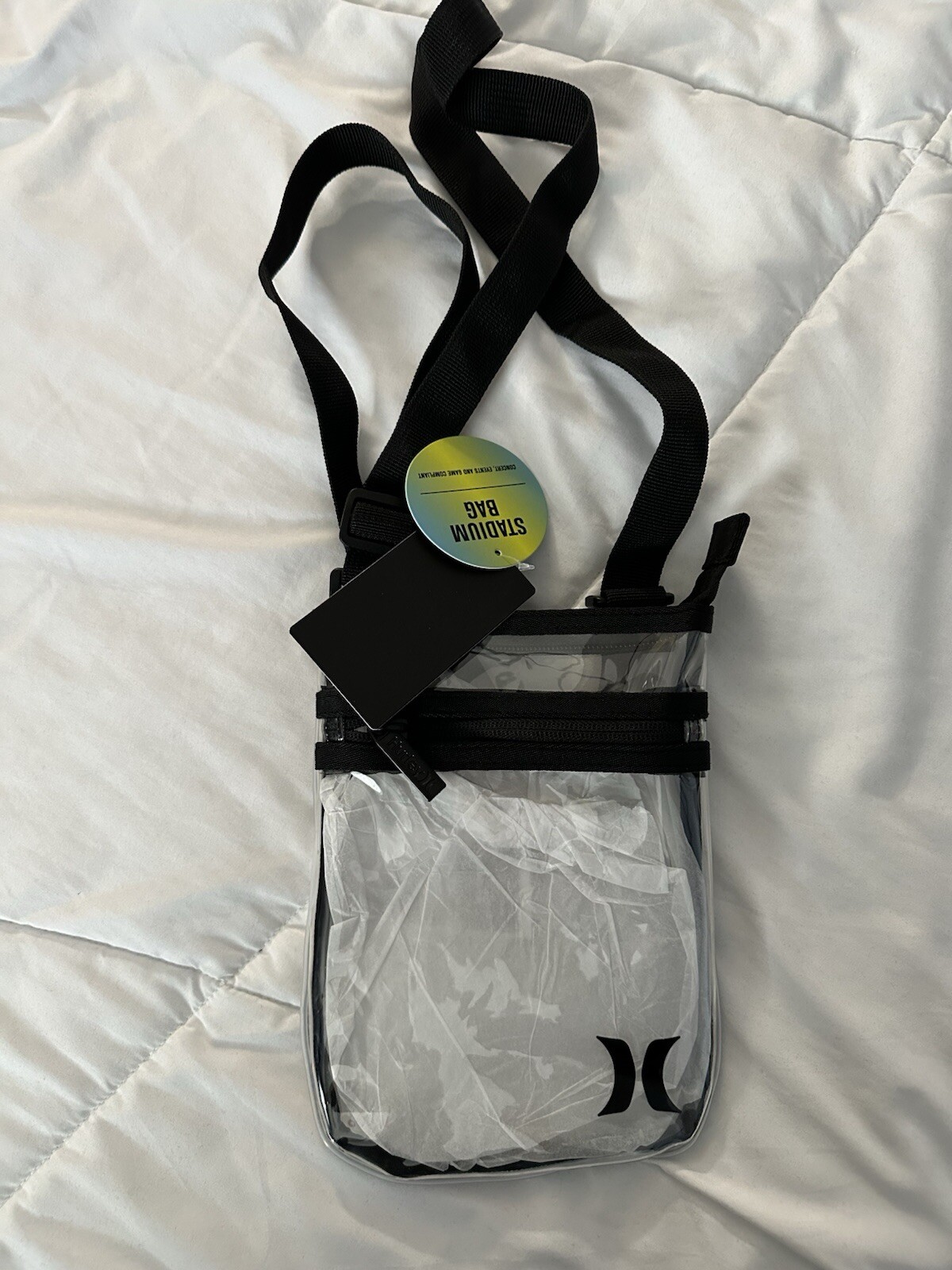Hurley Clear And Black Stadium Bag
