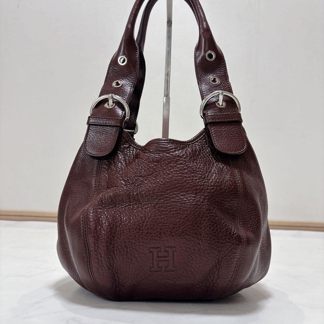 HIROFU Tote bag SOHO Leather Brown Authentic From Japan
