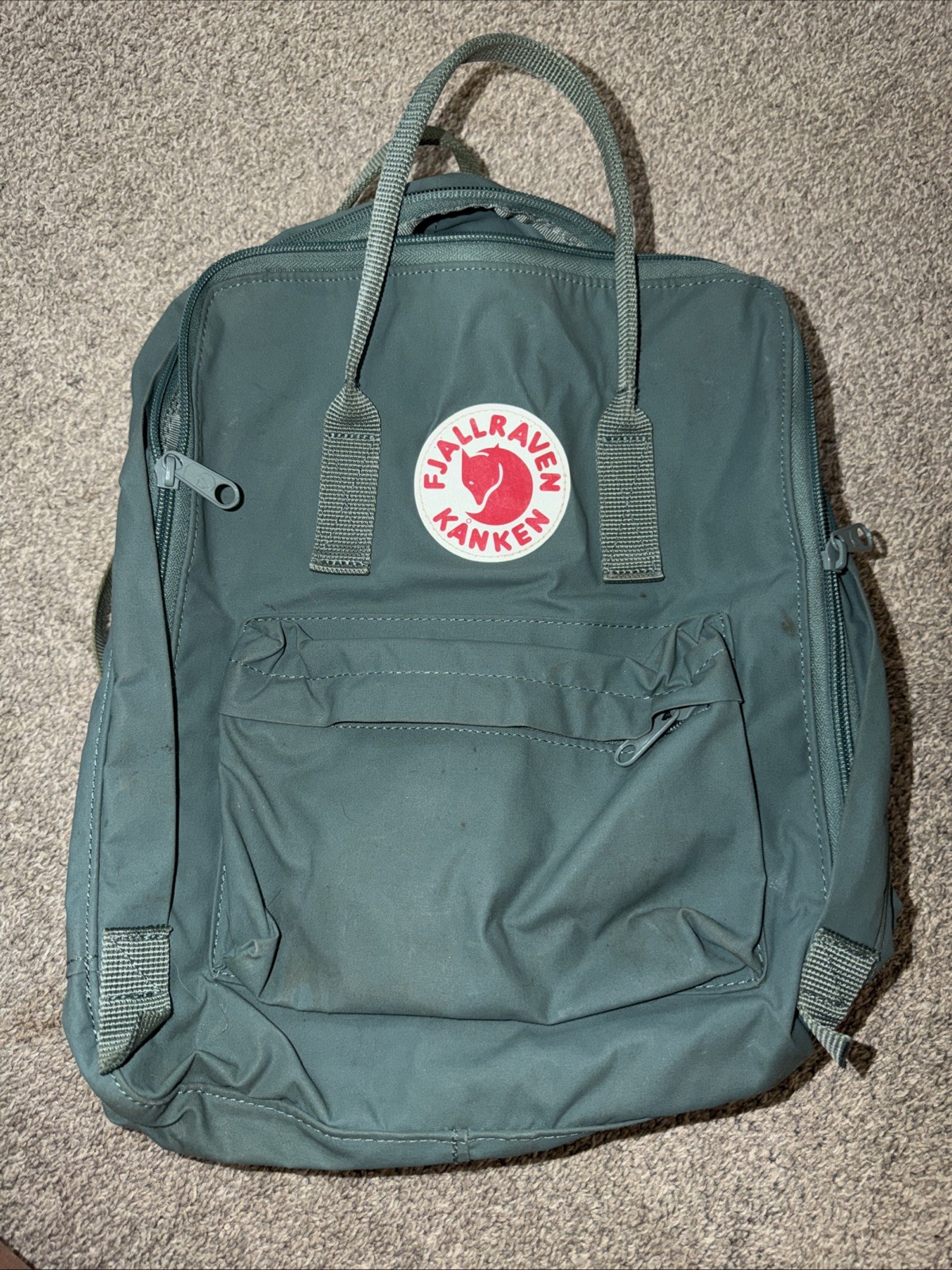Fjallraven Kanken Everyday Outdoor Frost Green Backpack Vinylon Water Resistent