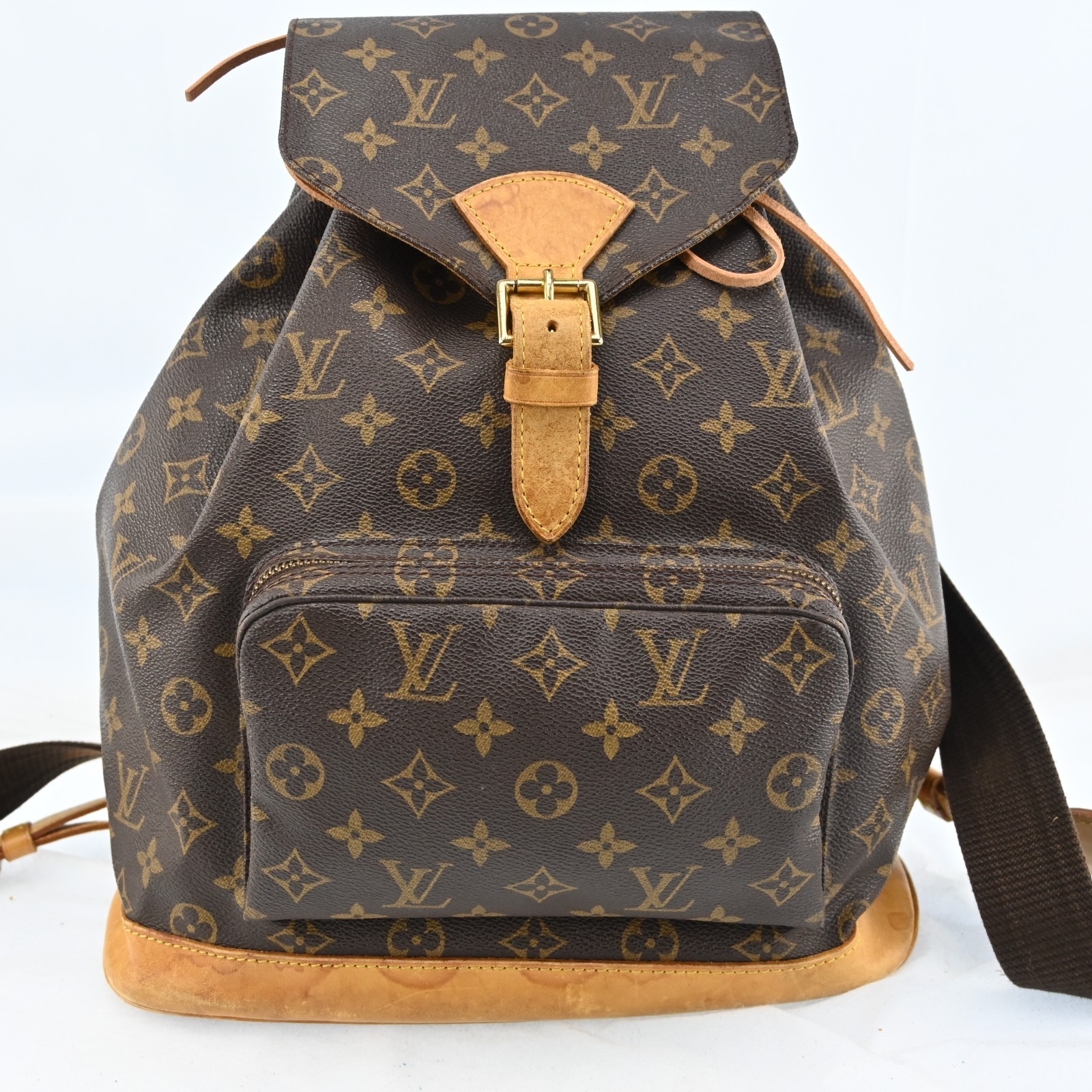 Authentic Louis Vuitton Monogram Montsouris GM Backpack M51135 P4773RJ710