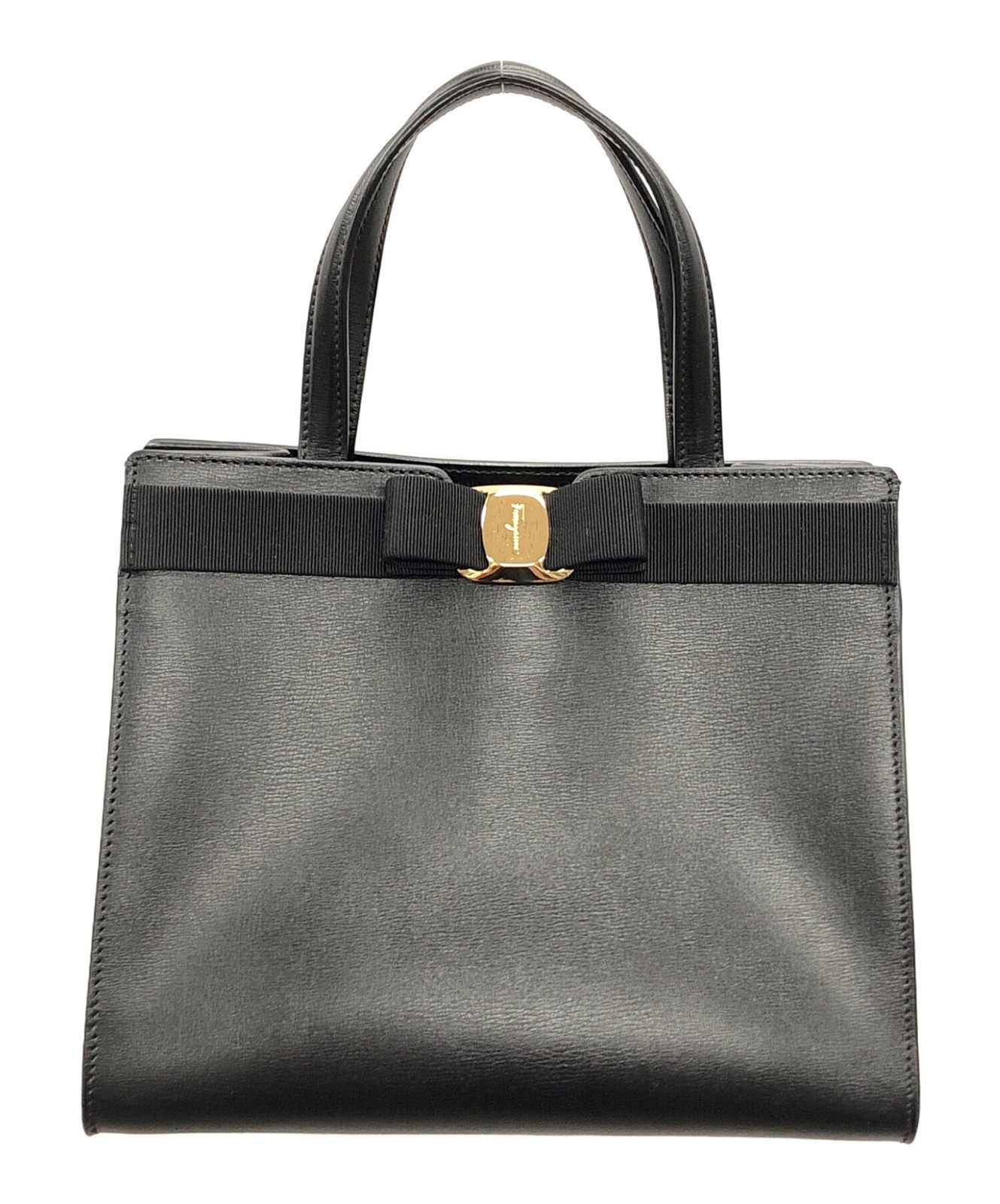 Salvatore Ferragamo Tote Bag 2WAY Willa Bag Color Black Width 9.6 inches Women