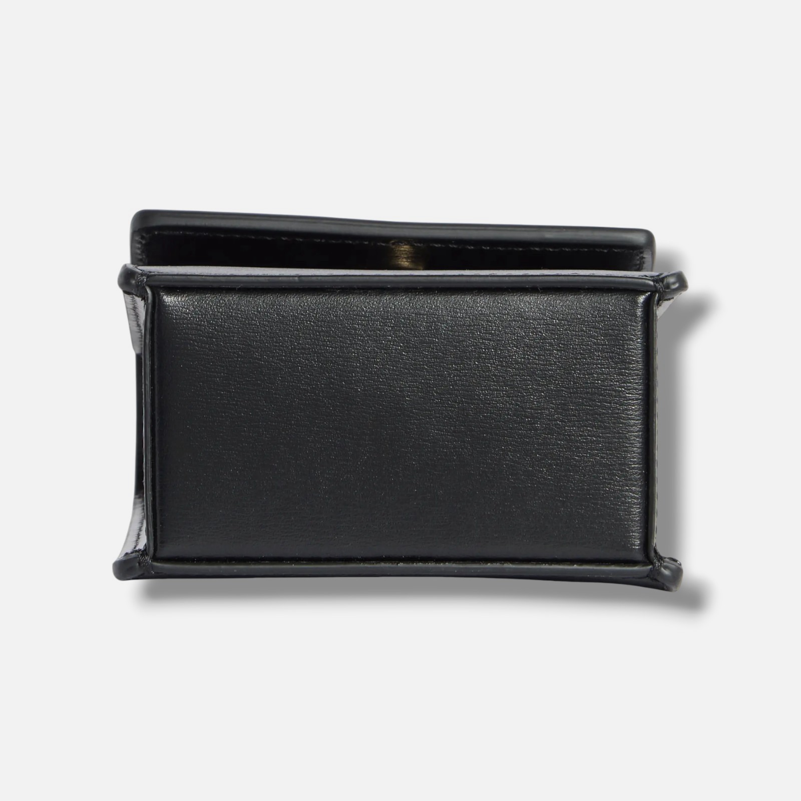 Off-White Womens Black Jitney Leather Shoulder Micro Top-Handle Crossbody Bag