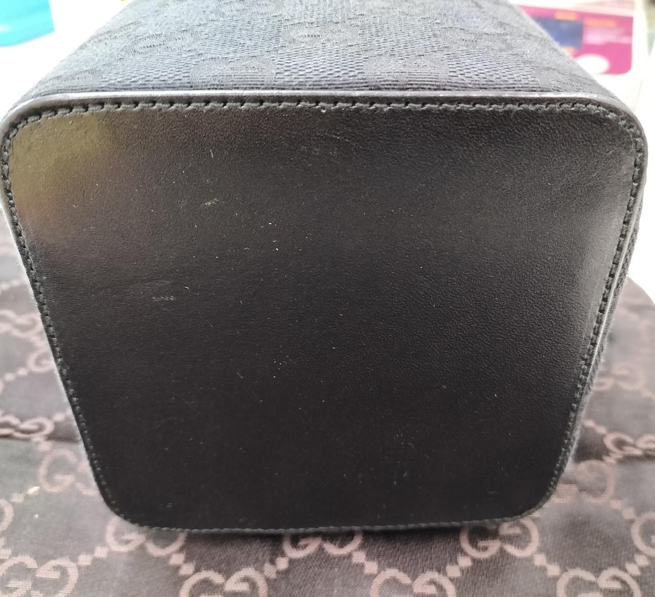 GUCCI Vanity Bag Black 7.8 inch
