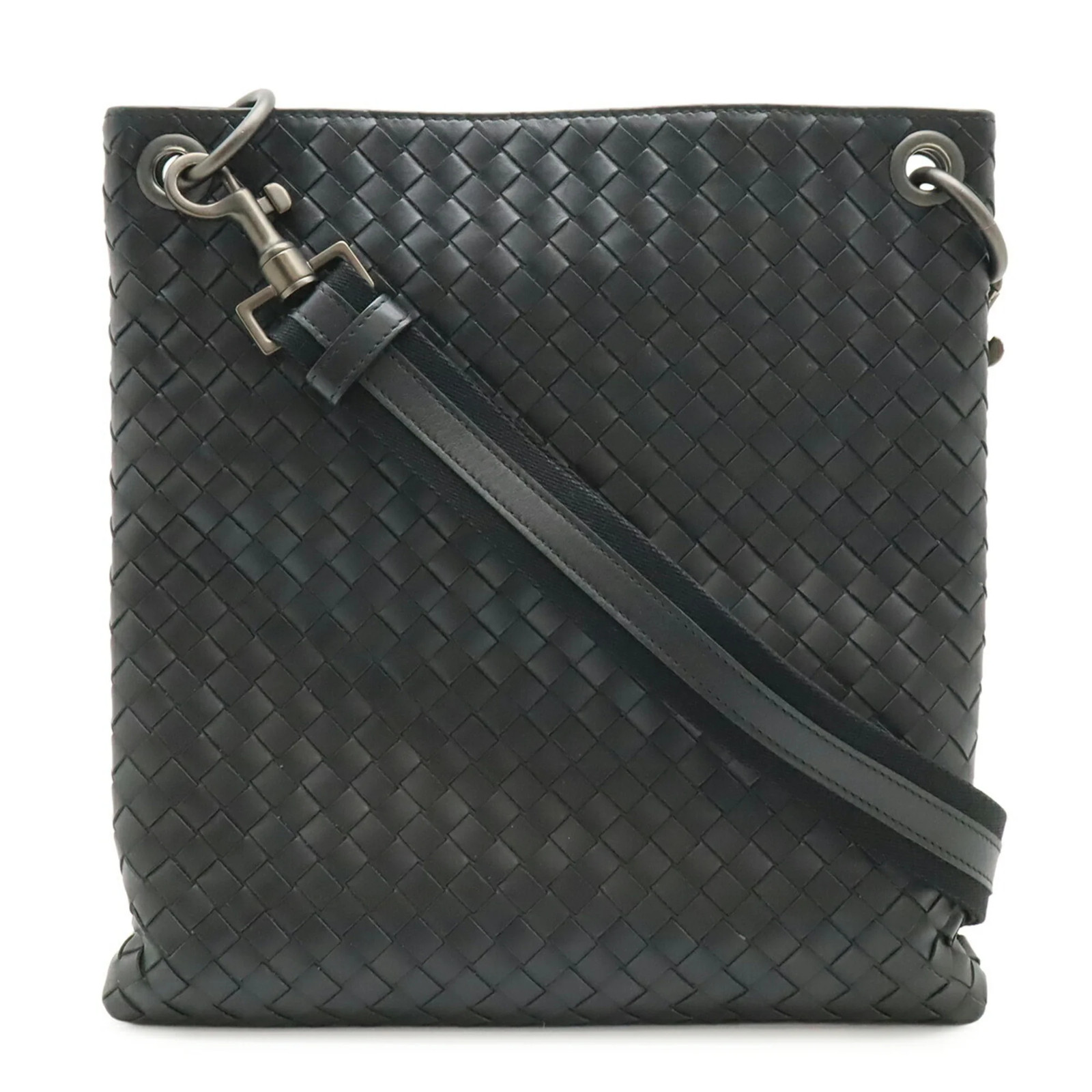 BOTTEGA VENETA Bottega Veneta Intrecciato Shoulder Bag Leather Bla… GZl1h7yp