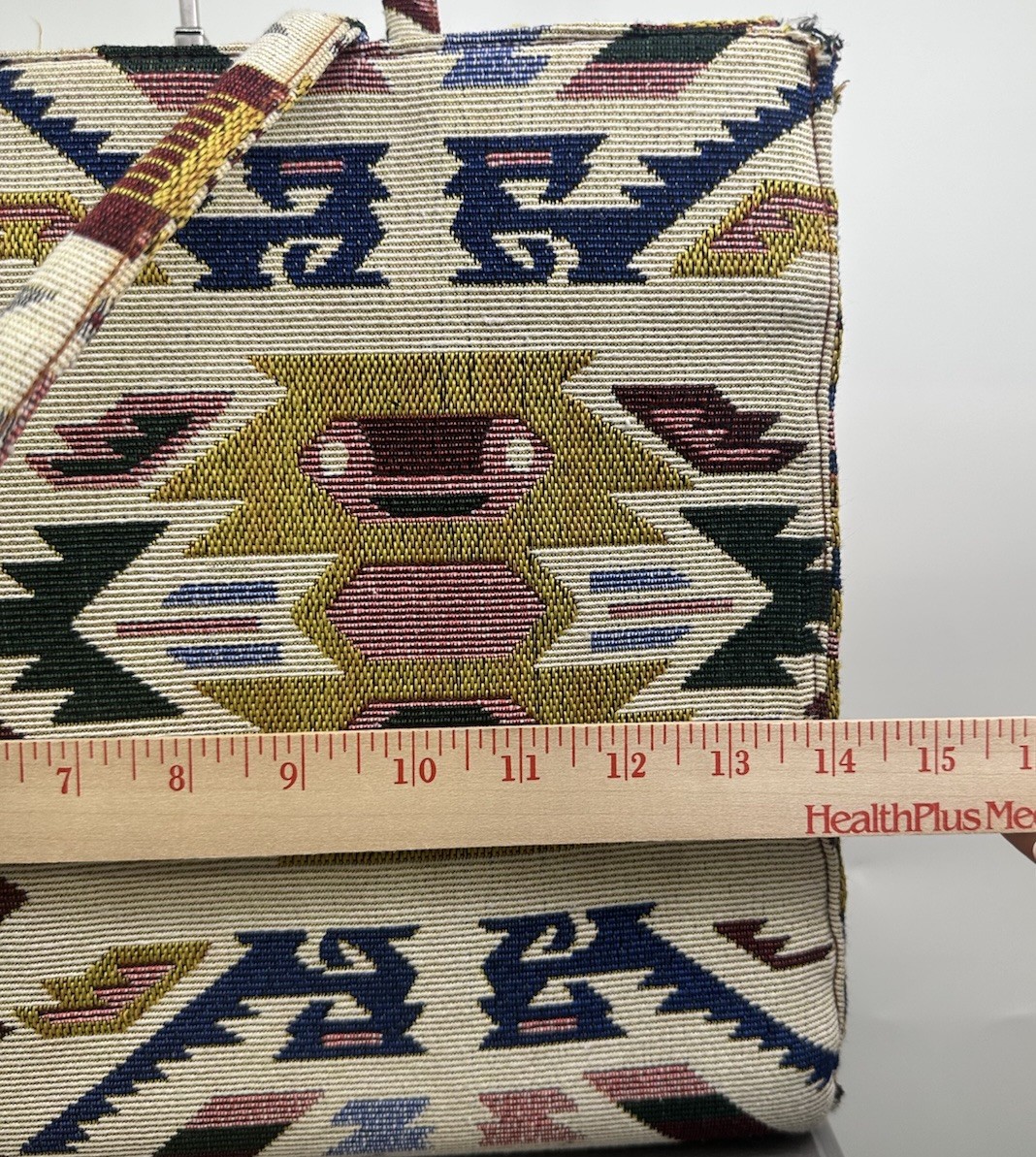 Boho Aztec Colorful Tote Bag Zipper Shoulder Bag Southwestern