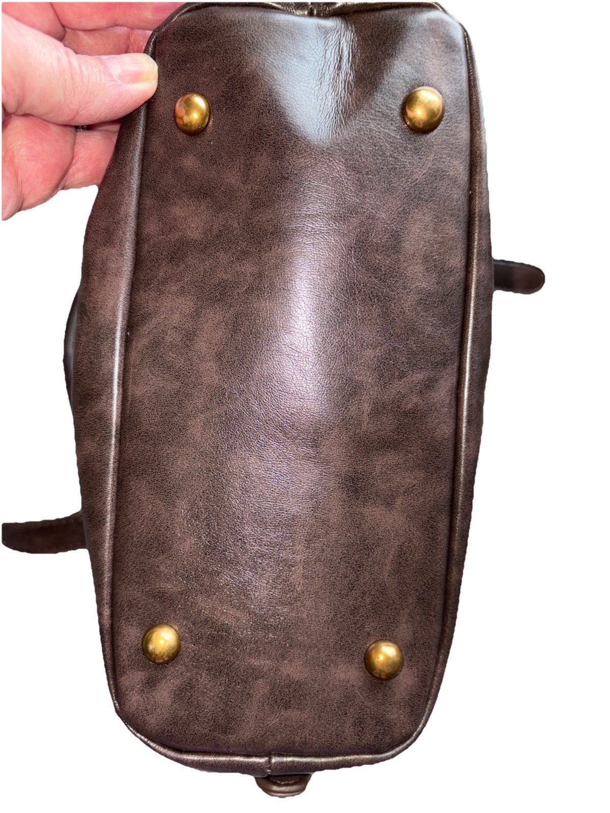 Luradsa Brown Genuine Leather 10”w x 7.5”h-Very Soft & In Great Condition!