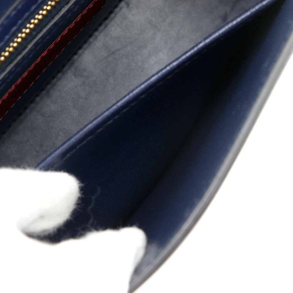 Valentino Garavani Studs Chain Shoulder Shoulder Bag Lambskin Navy Blue #NB2172