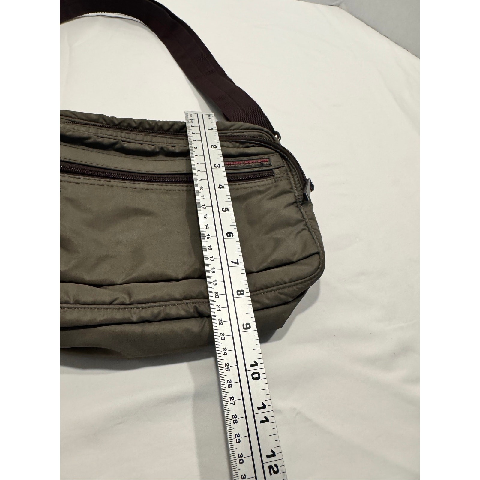Hedgren Metro Inner City Multi Compartment Crossbody Bag Sepia Brown Olive
