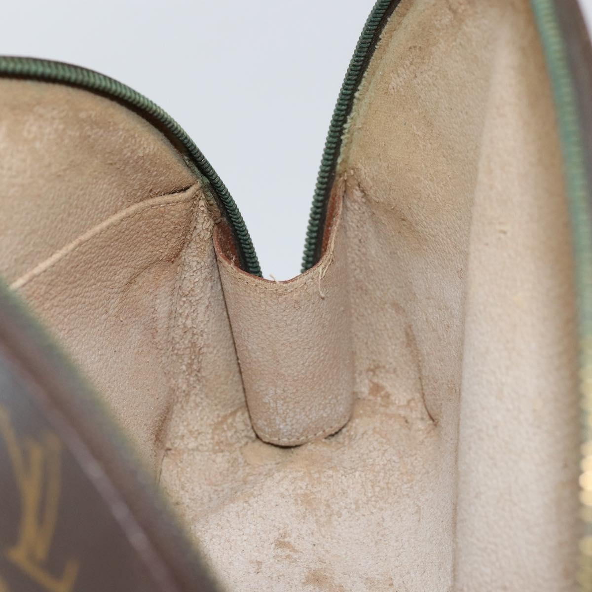 LOUIS VUITTON Monogram Trousse Demi Ronde Cosmetic Pouch M47520 LV Auth 152678