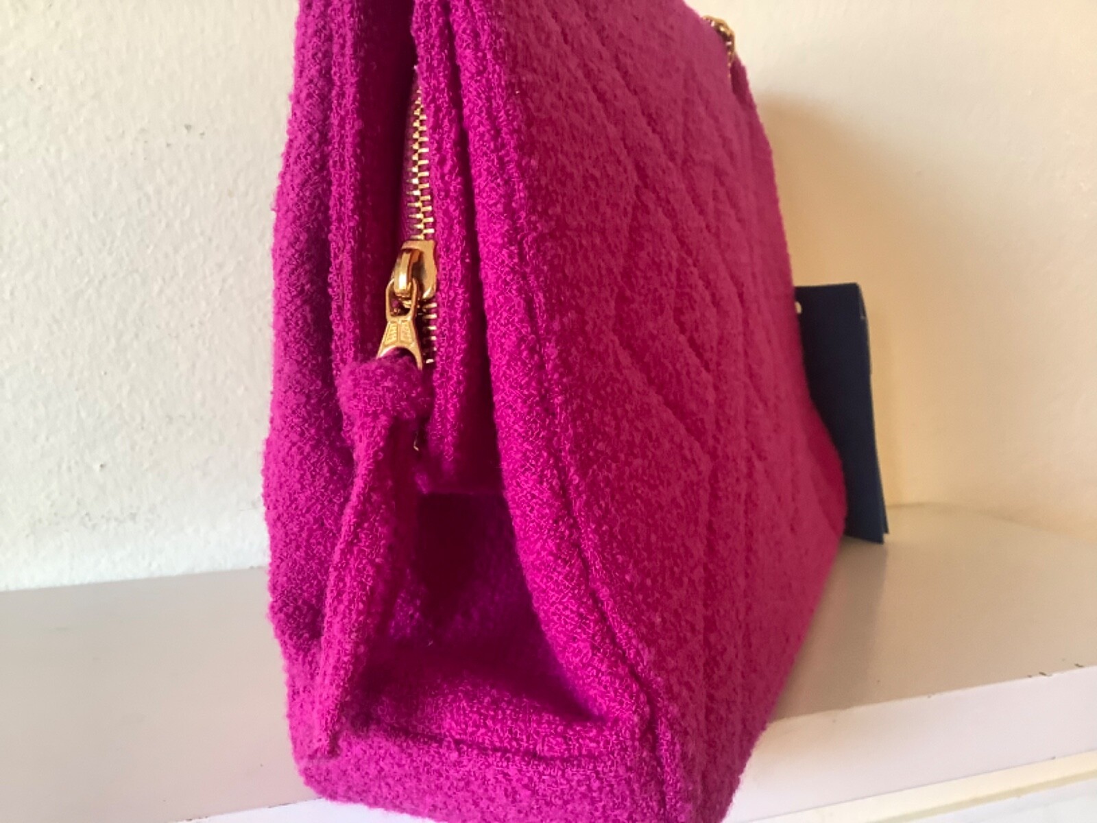 SALE ! RARE VINTAGE CHANEL PINK TWEED EMILY IN PARIS BAG