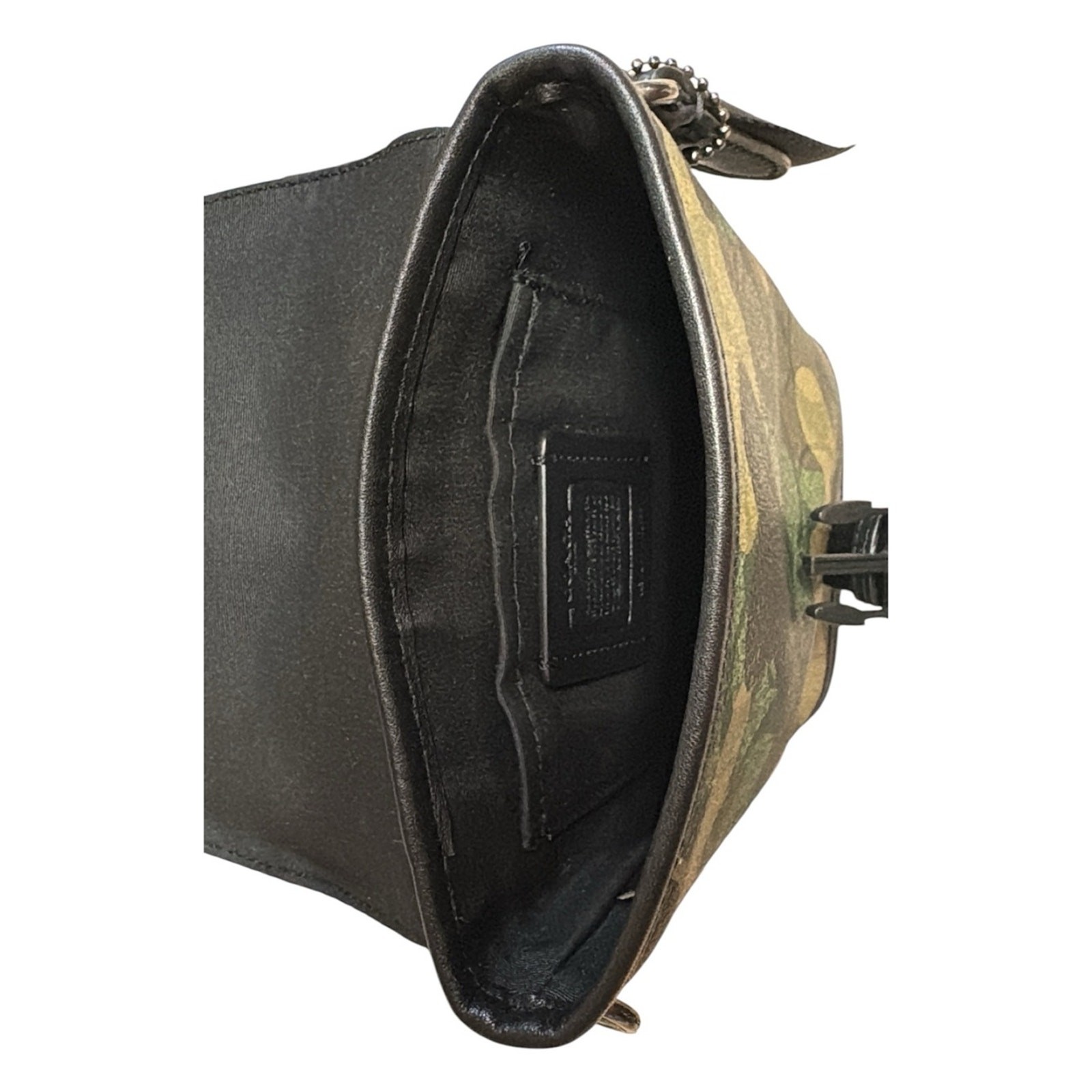 COACH Track Small Flap Crossbody In Signature Canvas With Camo Print