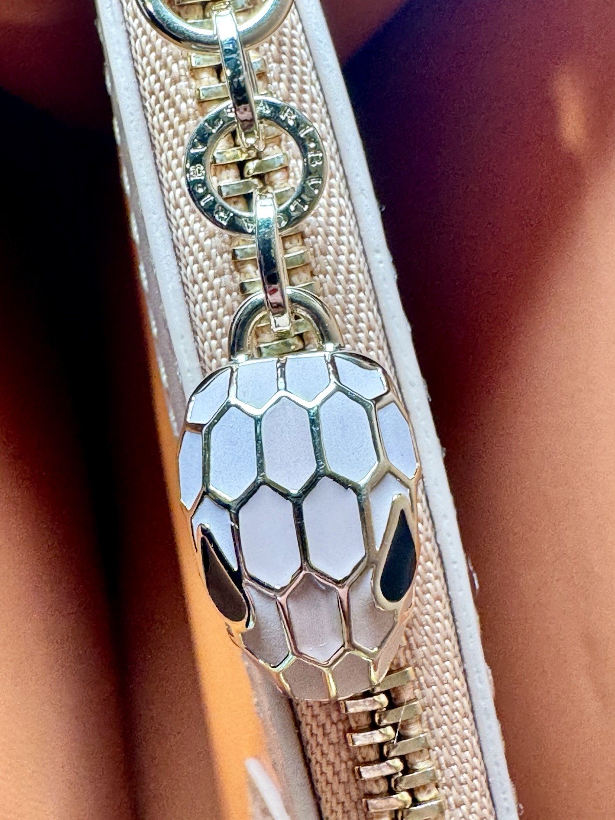 Rare Bvlgari Serpenti Forever Medium Diamond Blast Sunshine Shoulder Bag