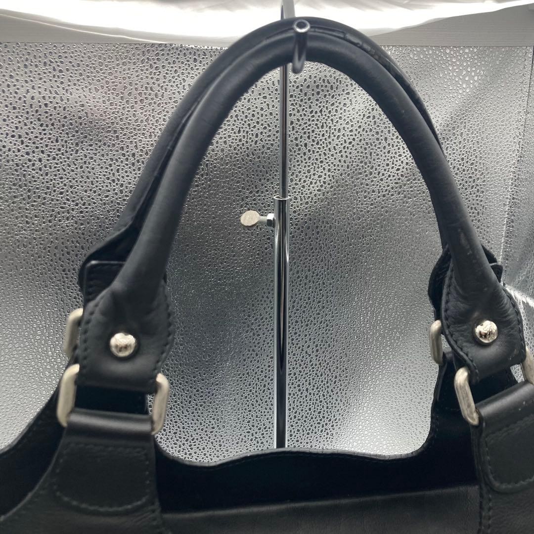 TOUS large logo tote bag all leather black Excellent condition Spacious interior