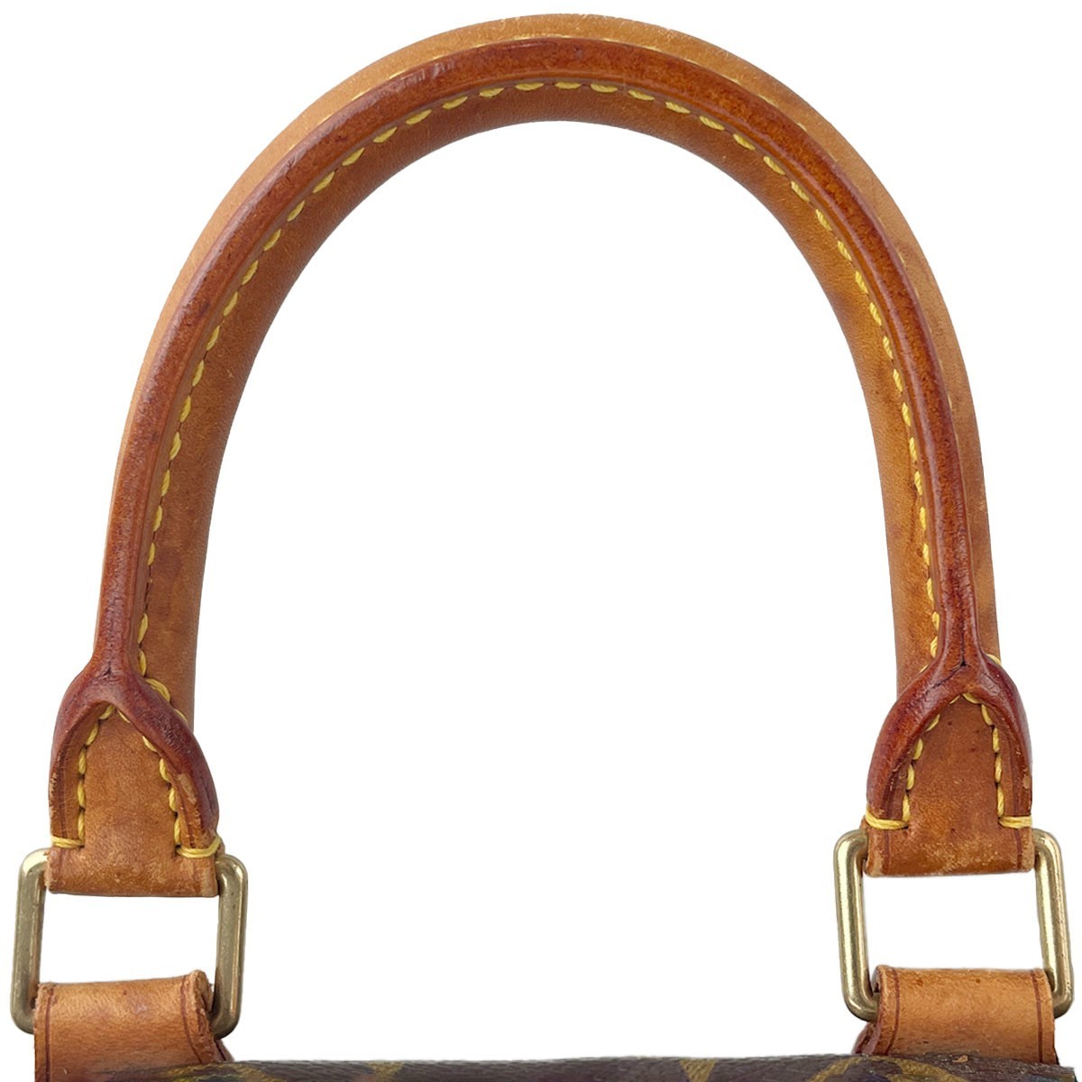 Louis Vuitton Monogram Speedy 25 Leather Fabric Brown Handbag 4512