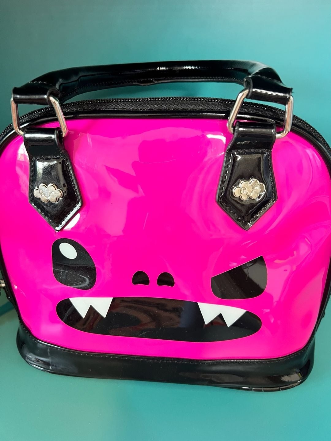 RARE VINTAGE Loungefly x So So Happy “Taco” Pink Monster Bowler Bag – Y2K / Em
