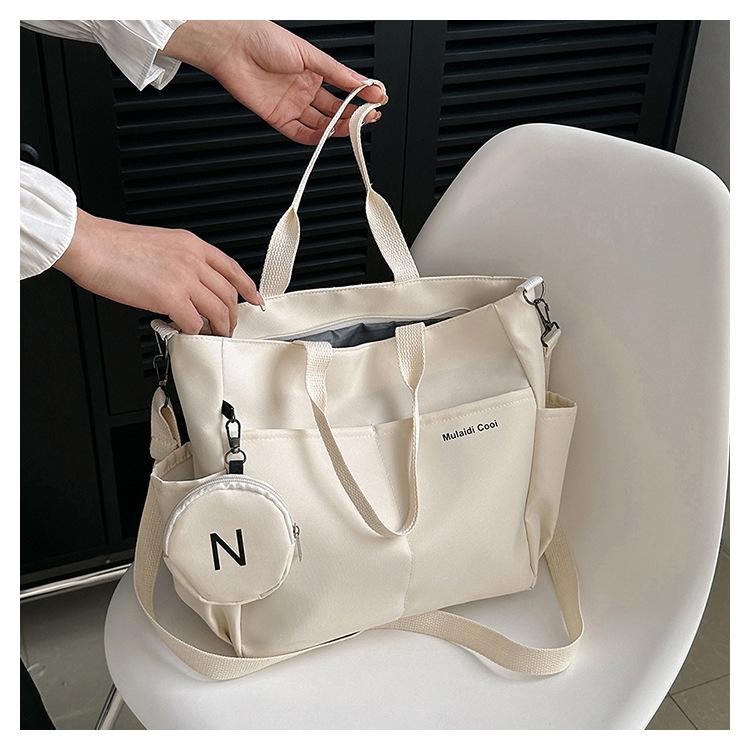 Waterproof Oxford Women’s Shoulder Crossbody Tote Bag, Casual Student Handbag
