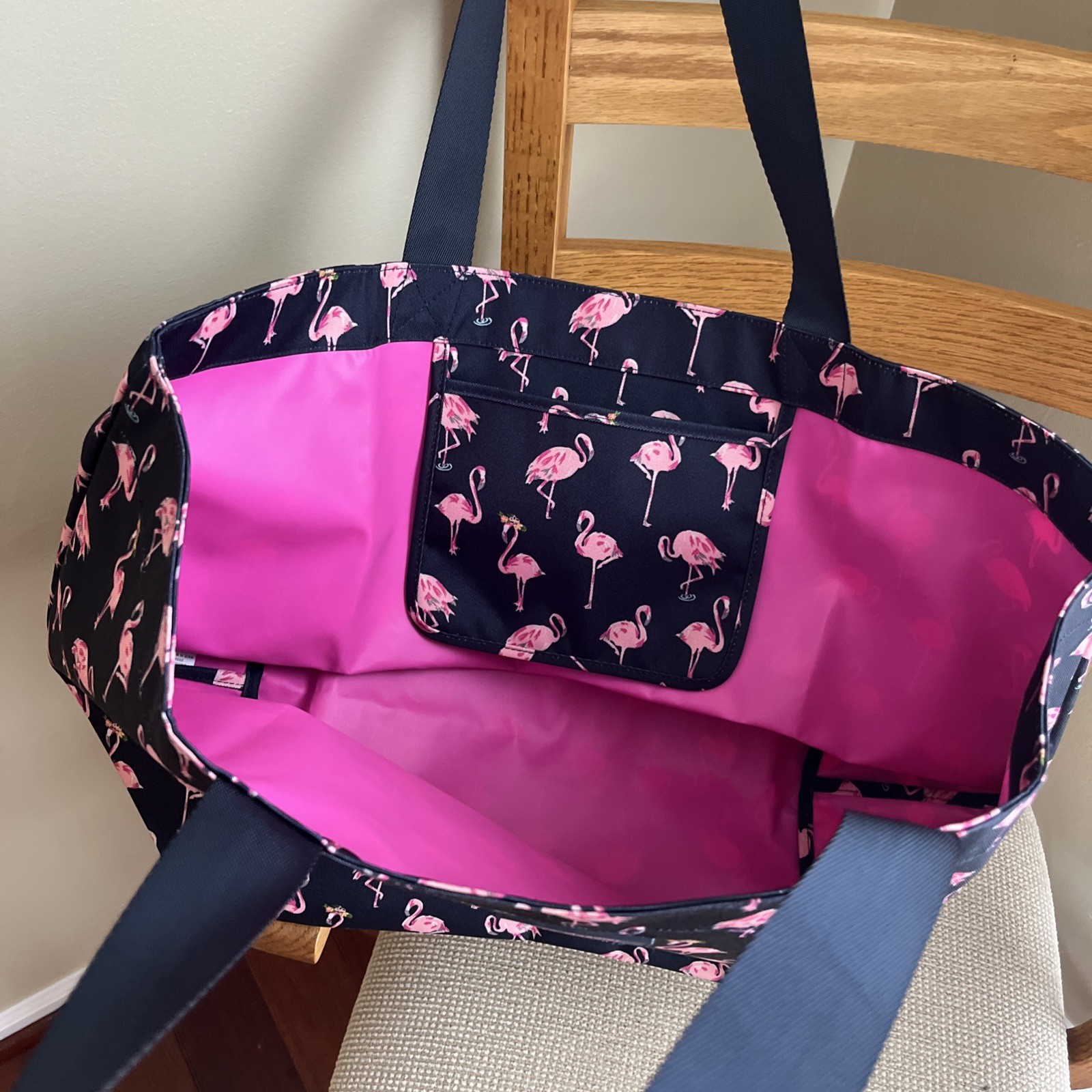 Vera Bradley Flamingo Fiesta Extra Large Vera Tote Bag